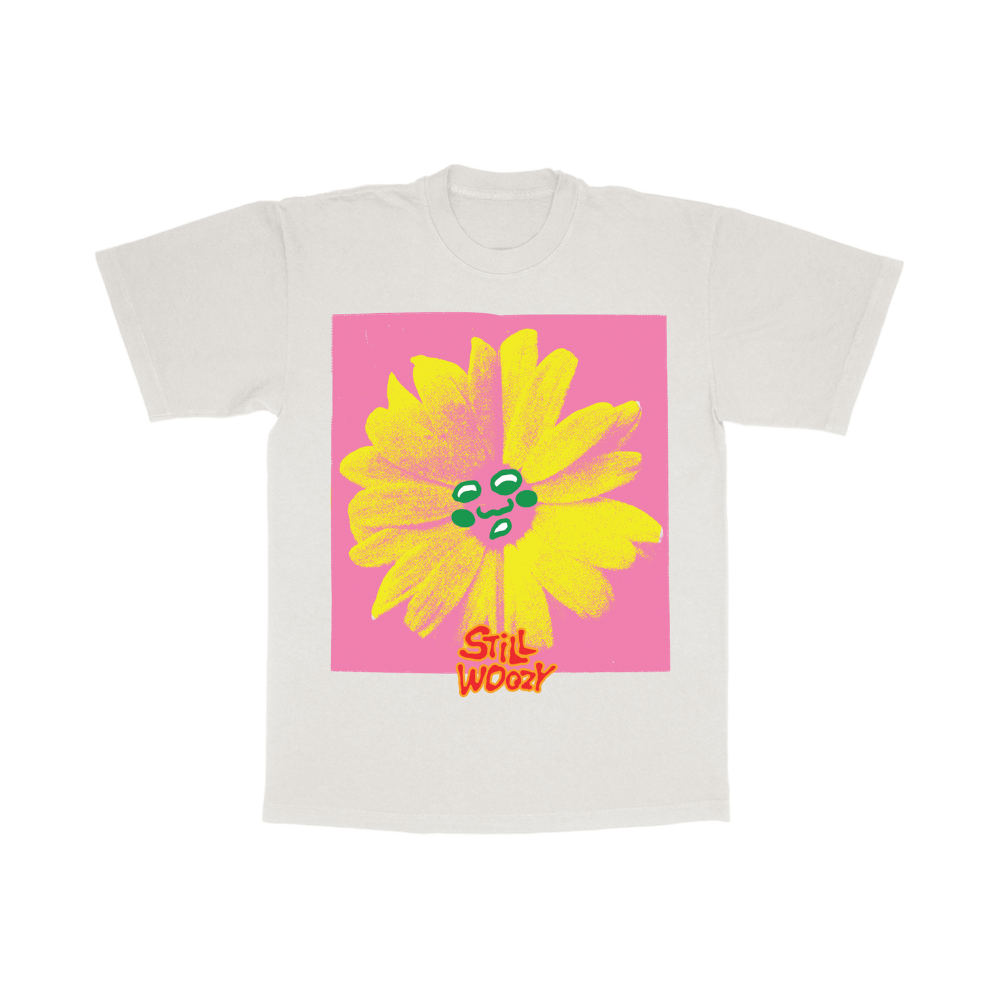 Flower Face Off White T-Shirt