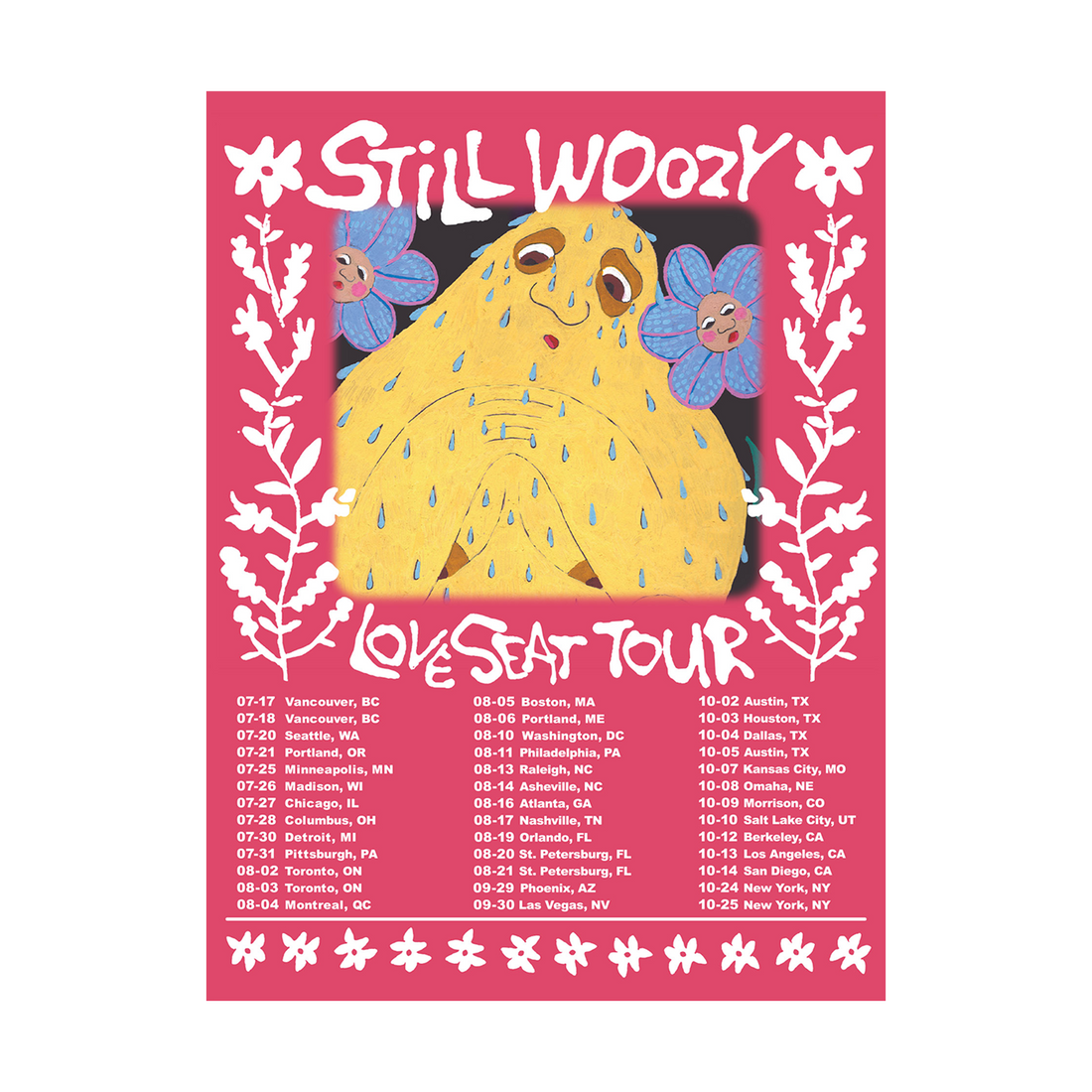 Loveseat Pink Tour Poster Still Woozy