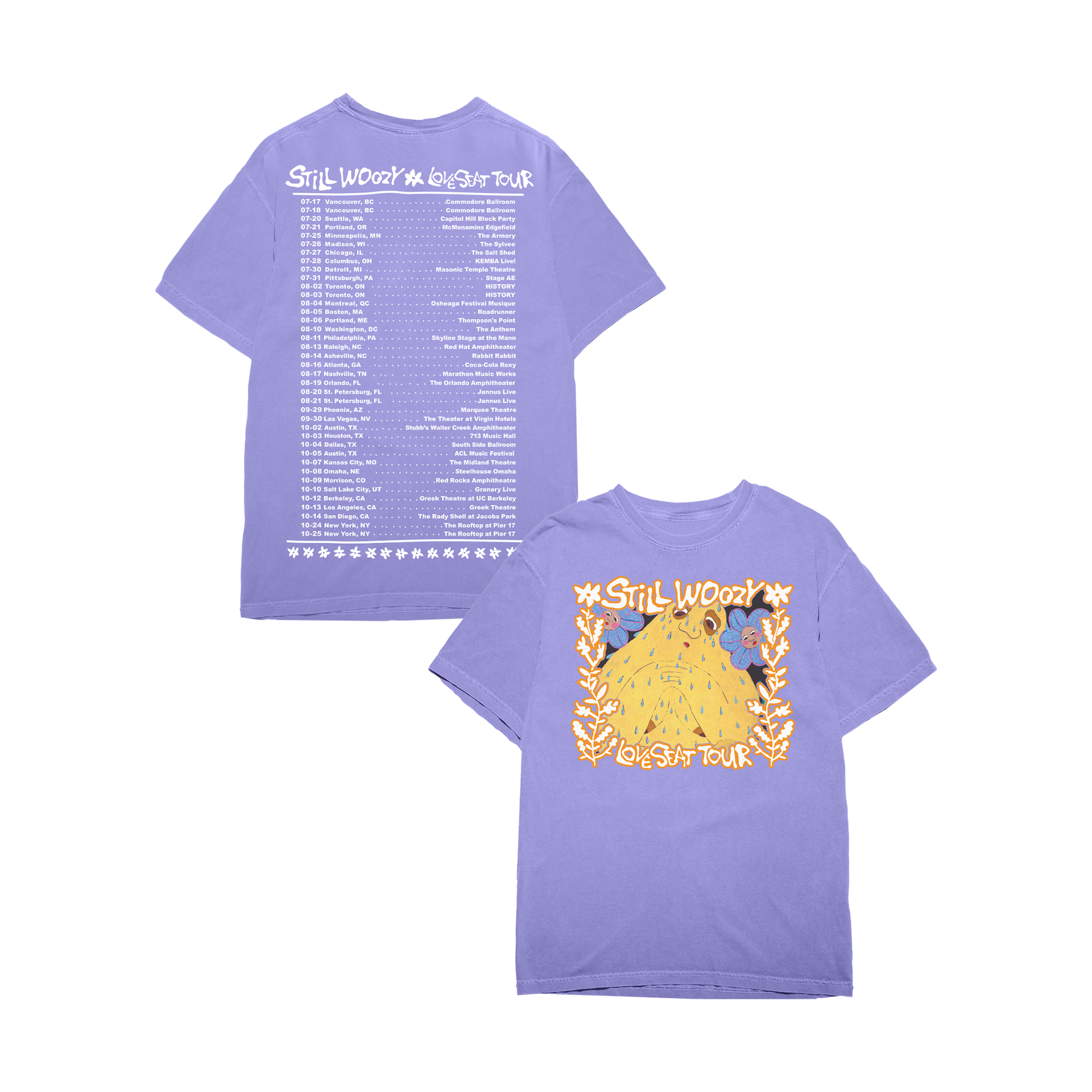 Loveseat Purple Tour T-Shirt – Still Woozy