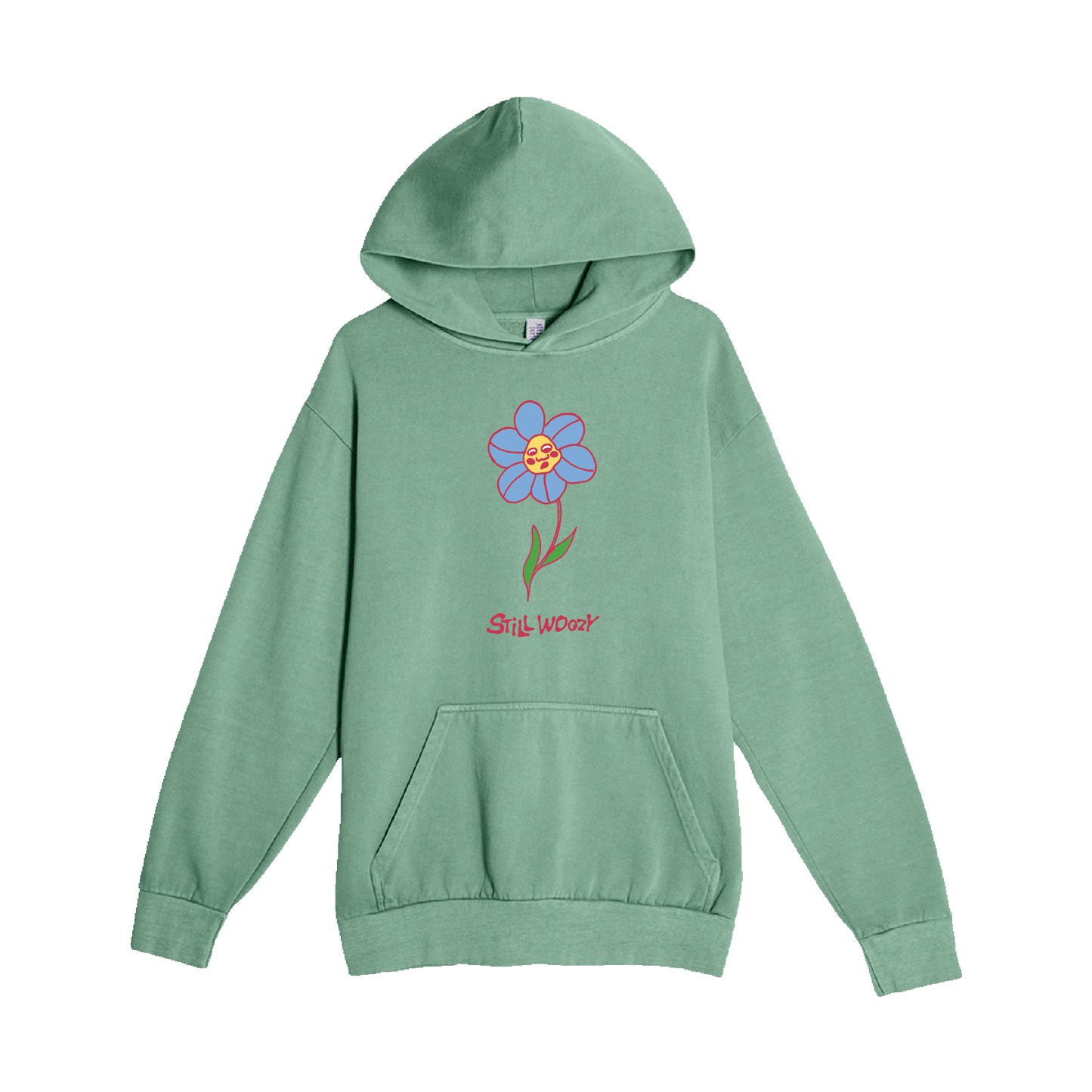 Green Flower Hoodie